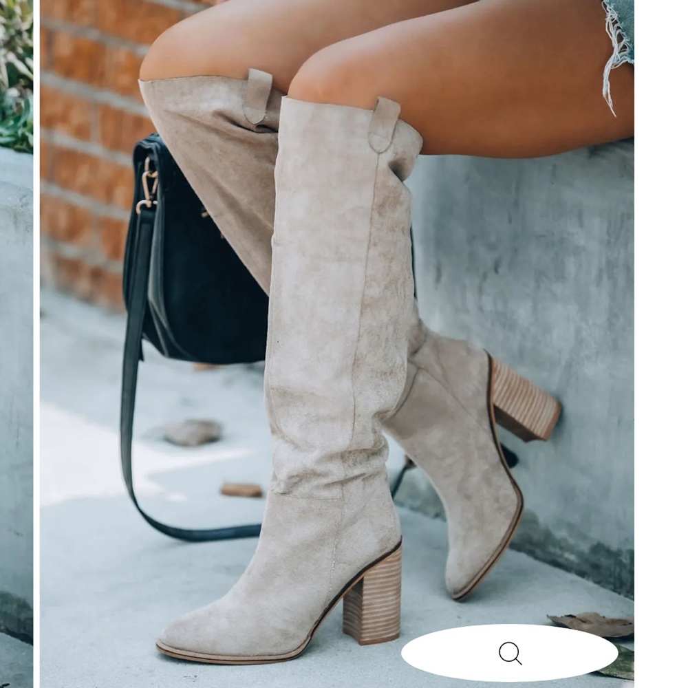 Vici Saint Slouch Boots- Grey
